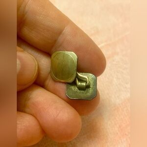 Antique gold tone collar holder